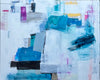 Original art for sale at UGallery.com | Standing in Motion by Jennifer Hanson | $2,875 | mixed media artwork | 48' h x 60' w | thumbnail 1