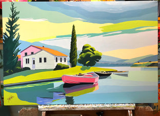 Summer on the Lake by John Jaster |  Context View of Artwork 