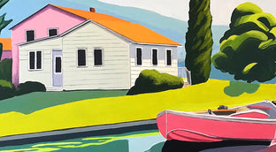 Summer on the Lake by John Jaster |   Closeup View of Artwork 