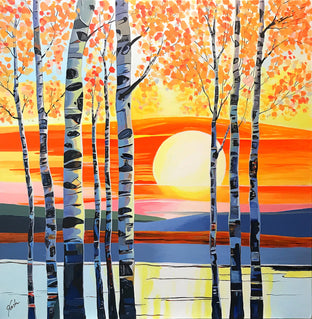 Sunset Through the Trees by John Jaster |  Artwork Main Image 