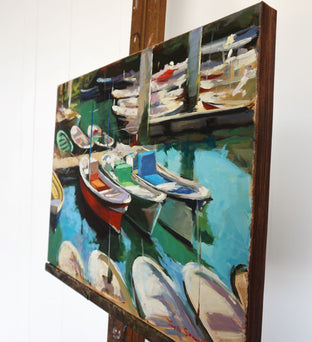 San Sebastian Marina II by Jonelle Summerfield |  Side View of Artwork 