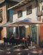 Original art for sale at UGallery.com | Sidewalk Cafe in Spain by Jonelle Summerfield | $675 | oil painting | 14' h x 11' w | thumbnail 1