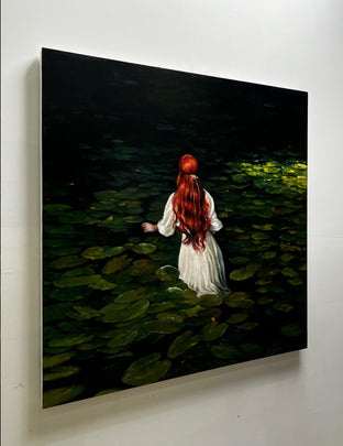 Immersed in Darkness by Jose Luis Bermudez |  Side View of Artwork 