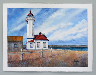 Point Wilson Lighthouse by Judy Mudd |  Context View of Artwork 