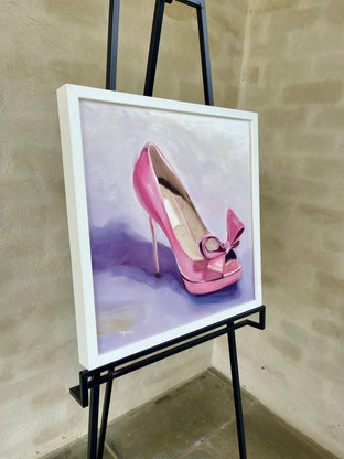 Valentino Peep Toe by Malia Pettit |  Side View of Artwork 