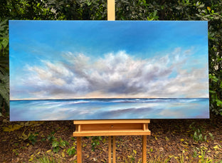 Horizon Beach Clouds II by Nancy Hughes Miller |  Context View of Artwork 