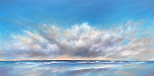 Horizon Beach Clouds II by Nancy Hughes Miller |  Artwork Main Image 