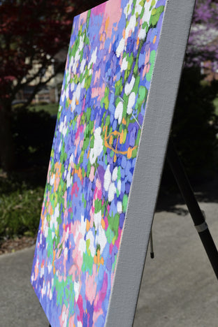 Spring in the City by Natalie George |  Side View of Artwork 