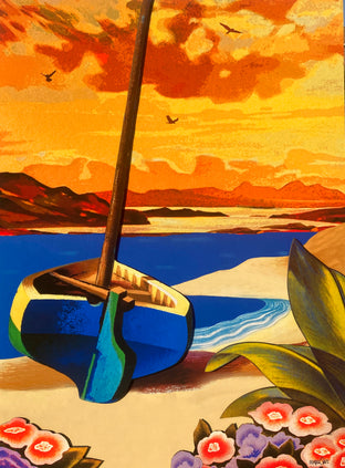 Boat in Tulum by Rick "Marlowe" Schneider |  Artwork Main Image 