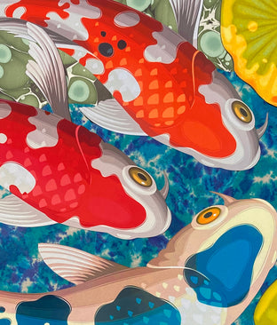 Koi Fun by Rick "Marlowe" Schneider |   Closeup View of Artwork 