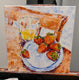 Original art for sale at UGallery.com | Fresh Morning with Strawberries by Samuel Pretorius | $400 | acrylic painting | 14' h x 14' w | thumbnail 3