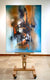 Original art for sale at UGallery.com | Totem by Yamilet Sempe | $4,200 | mixed media artwork | 48' h x 36' w | thumbnail 3