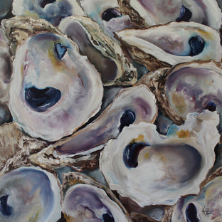 Oyster Shells by Kristine Kainer |   Closeup View of Artwork 