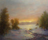 Original art for sale at UGallery.com | Distant Light by Gail Greene | $775 | oil painting | 20' h x 24' w | thumbnail 1