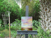 Original art for sale at UGallery.com | Pink and Amber Sunset by Gail Greene | $300 | oil painting | 10' h x 8' w | thumbnail 3