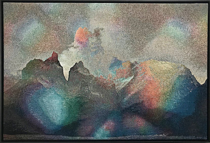 fiber artwork by Jack R. Mesa titled Brazilian Mountains (Soft Synesthesia)