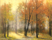 Original art for sale at UGallery.com | Autumn Path by Gail Greene | $300 | oil painting | 8' h x 10' w | thumbnail 1