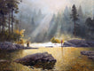 Original art for sale at UGallery.com | Fly Fishing by Kent Sullivan | $3,575 | oil painting | 30' h x 40' w | thumbnail 1