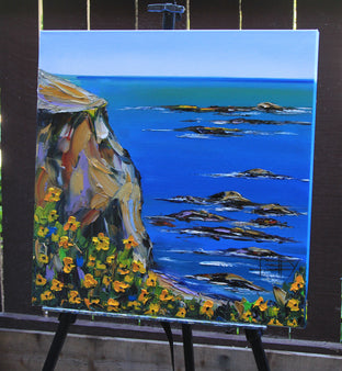 My Big Sur by Lisa Elley |  Side View of Artwork 