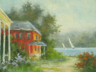 The Lake House by Gail Greene |   Closeup View of Artwork 