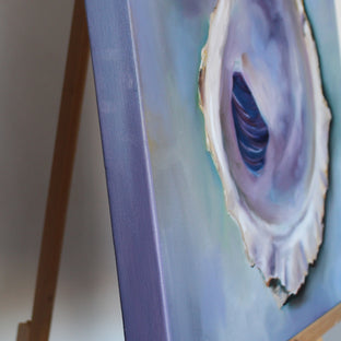 Galveston Oyster Shell by Kristine Kainer |  Side View of Artwork 