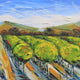 Original art for sale at UGallery.com | Napa Valley in the Summer by Lisa Elley | $675 | oil painting | 20' h x 20' w | thumbnail 1