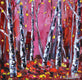 Original art for sale at UGallery.com | Surreal Birch by Lisa Elley | $300 | oil painting | 10' h x 10' w | thumbnail 1