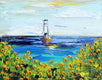 Original art for sale at UGallery.com | Sailing in Monterey by Lisa Elley | $300 | oil painting | 8' h x 10' w | thumbnail 1