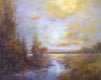 Original art for sale at UGallery.com | Evening Ember by Gail Greene | $1,075 | oil painting | 22' h x 28' w | thumbnail 1