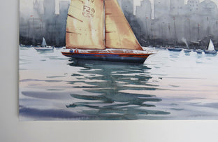 Catching the Wind in My Sails by Swarup Dandapat |  Side View of Artwork 