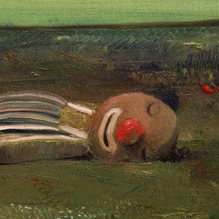 Sleeping Clown by Krzysztof Iwin |   Closeup View of Artwork 