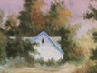 Original art for sale at UGallery.com | Between the Trees by Gail Greene | $325 | oil painting | 12' h x 12' w | thumbnail 4