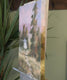 Original art for sale at UGallery.com | Between the Trees by Gail Greene | $325 | oil painting | 12' h x 12' w | thumbnail 2