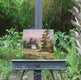 Original art for sale at UGallery.com | Between the Trees by Gail Greene | $325 | oil painting | 12' h x 12' w | thumbnail 3