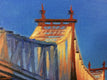 Original art for sale at UGallery.com | 59th Street Bridge at Sunset by Nick Savides | $875 | oil painting | 9' h x 12' w | thumbnail 4