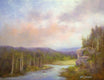 Original art for sale at UGallery.com | Under the Coral Mist by Gail Greene | $375 | oil painting | 11' h x 14' w | thumbnail 1