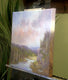 Original art for sale at UGallery.com | Under the Coral Mist by Gail Greene | $375 | oil painting | 11' h x 14' w | thumbnail 2