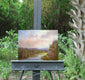 Original art for sale at UGallery.com | Under the Coral Mist by Gail Greene | $375 | oil painting | 11' h x 14' w | thumbnail 3