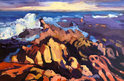 oil painting by Tara Zalewsky-Nease titled Canyon Coast