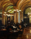 Original art for sale at UGallery.com | Cafe Central by Jonelle Summerfield | $675 | oil painting | 20' h x 16' w | thumbnail 1