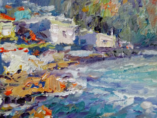 Evening on the Mediterranean Sea (Greek Islands) by Suren Nersisyan |  Side View of Artwork 