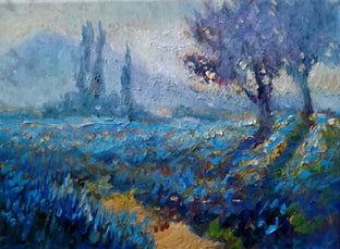 Field of Blue Flowers (Early Morning) by Suren Nersisyan |  Artwork Main Image 