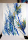 Original art for sale at UGallery.com | Poplars and Wind (Blue Composition) by Suren Nersisyan | $500 | watercolor painting | 30' h x 22' w | thumbnail 3