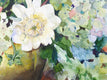 Original art for sale at UGallery.com | Dahlias and Hydrangeas in Brass Vase by Catherine McCargar | $875 | watercolor painting | 15' h x 20' w | thumbnail 4