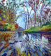 Original art for sale at UGallery.com | Eastern Stream by Robert Hofherr | $875 | acrylic painting | 29.3' h x 27' w | thumbnail 1