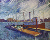 Original art for sale at UGallery.com | Tugboat by Robert Hofherr | $800 | acrylic painting | 24' h x 30' w | thumbnail 1