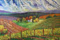 Original art for sale at UGallery.com | Vineyard by Robert Hofherr | $1,100 | acrylic painting | 24' h x 36' w | thumbnail 1