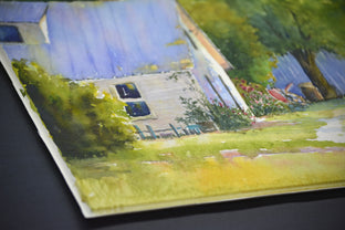 House at the End of the Road by Judy Mudd |  Side View of Artwork 