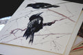 Original art for sale at UGallery.com | Ravens (Horizontal Composition) by Suren Nersisyan | $550 | watercolor painting | 18' h x 24' w | thumbnail 2