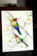 Original art for sale at UGallery.com | Bee Eaters and Acacia (African Bee Eaters) by Suren Nersisyan | $525 | watercolor painting | 20' h x 16' w | thumbnail 4